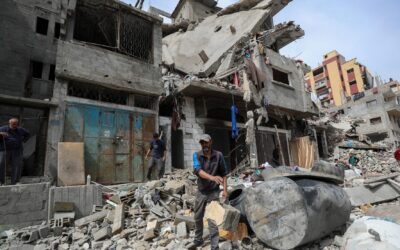 Israeli Strikes Kill 18 in Gaza, Including 13 Waiting for Food, Officials Say