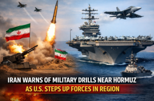 Iran Issues Air Warning Over Hormuz Drills as US Boosts Military Presence