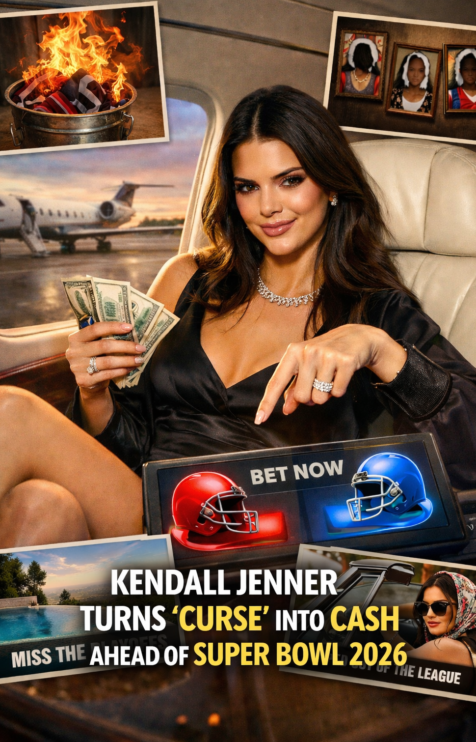 Kendall Jenner Turns ‘Dating Curse’ Jokes Into Betting Gold in Super Bowl Ad