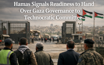 Hamas Signals Readiness to Hand Over Gaza Governance to Technocratic Committee