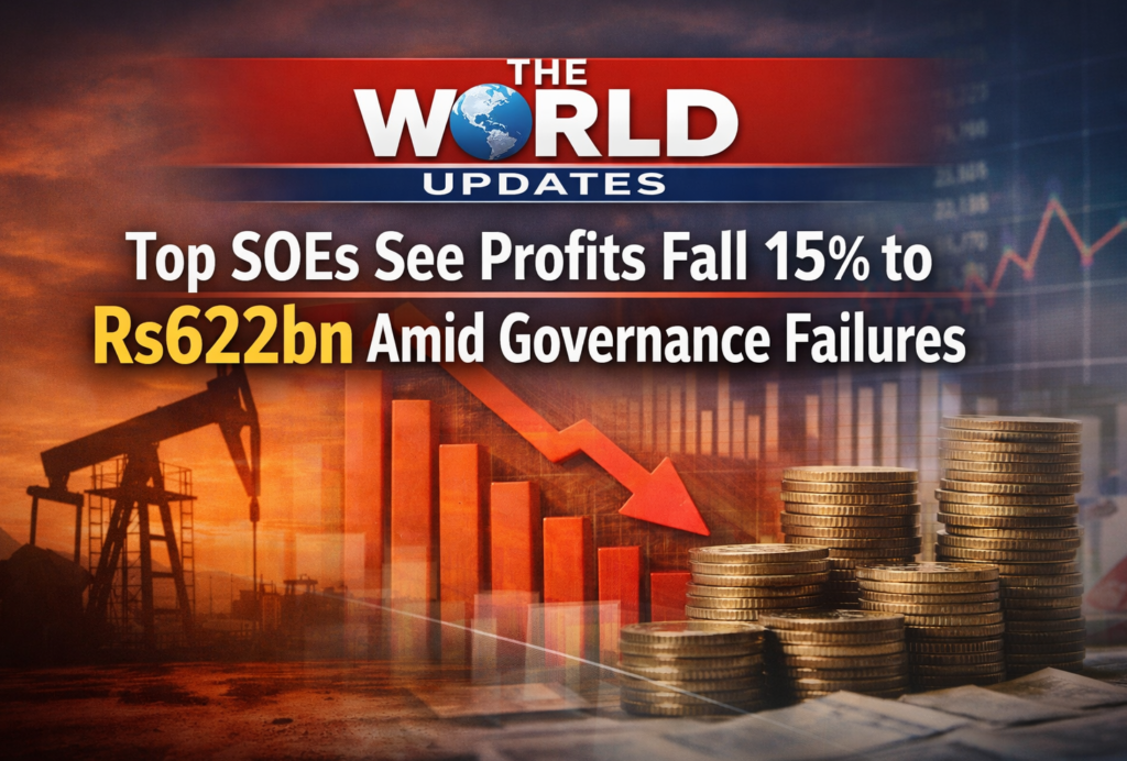 Top SOEs See Profits Fall 15% to Rs622bn Amid Governance Failures