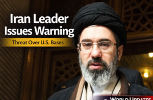 Iran’s Supreme Leader Mojtaba Khamenei issuing warning about US military bases amid rising Middle East tensions