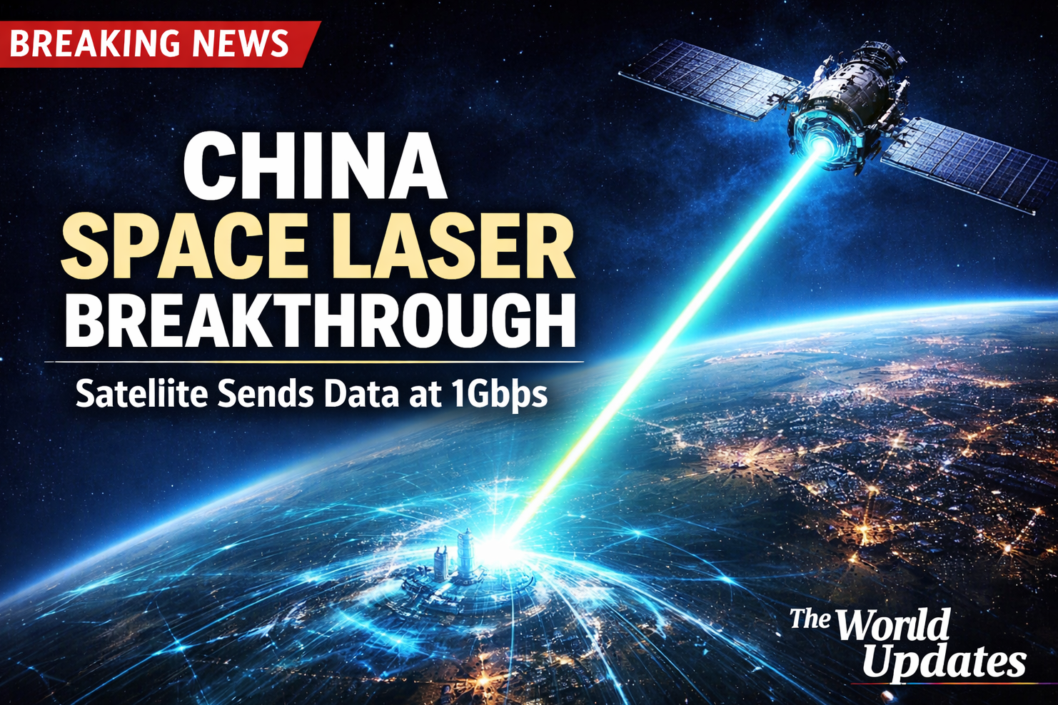 Chinese satellite uses laser communication technology to transmit data from orbit to Earth at high speed