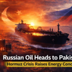 Oil tanker carrying Russian crude oil heading to Pakistan during Strait of Hormuz tensions