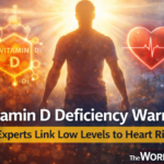 Vitamin D deficiency health warning showing sunlight and heart health concept