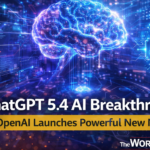 OpenAI ChatGPT 5.4 artificial intelligence technology concept with futuristic AI interface