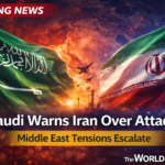 Saudi Arabia and Iran flags facing each other as Middle East tensions rise over potential attacks on energy facilities