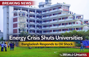 Dark university campus during energy crisis as Bangladesh closes universities due to rising global oil prices