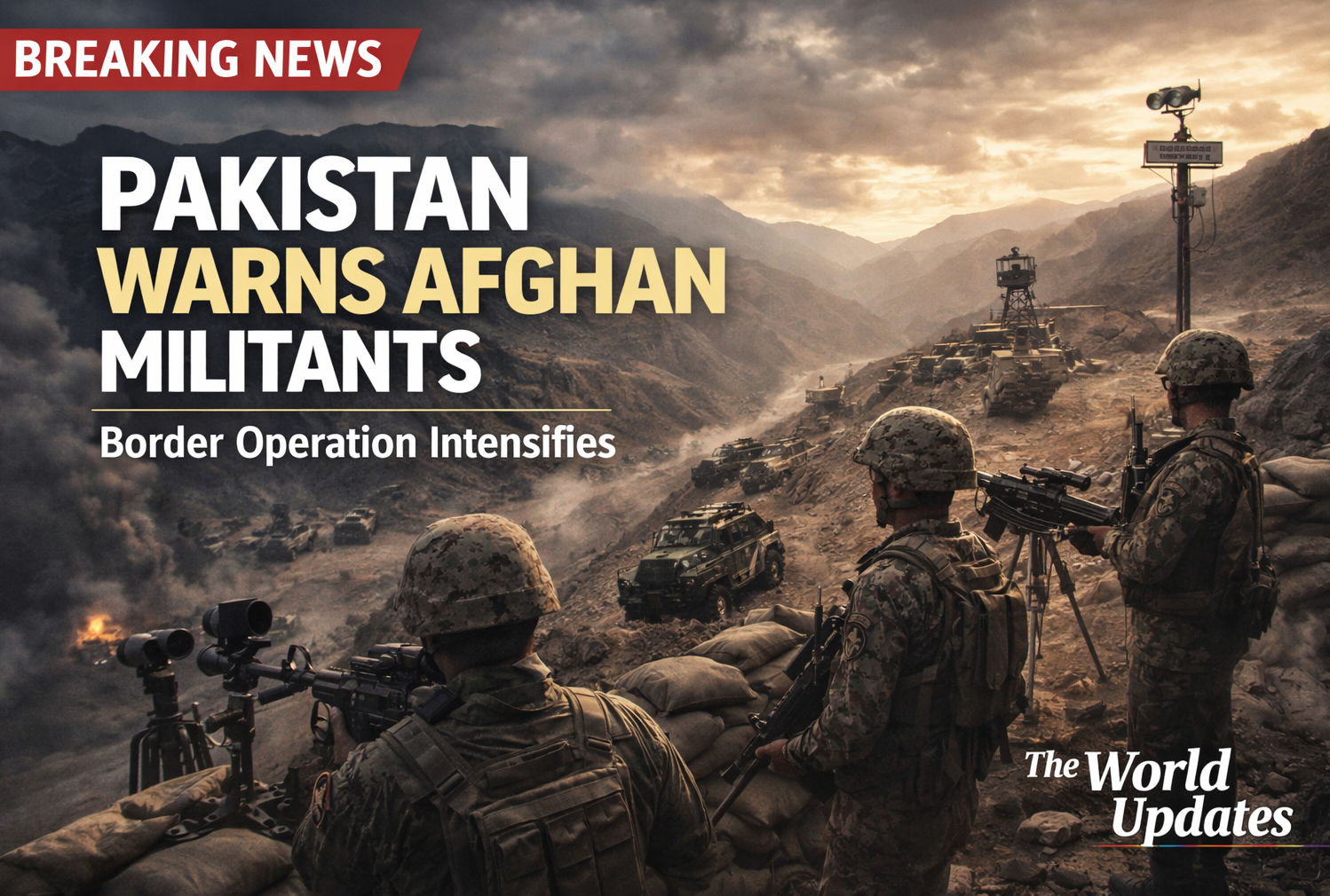 Pakistan Army soldiers deployed near Afghanistan border during Operation Ghazab Lil Haq